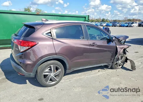 2022 Honda Hr-V Ex z USA, uszkodzony, nr VIN 3CZRU6H52NM709400